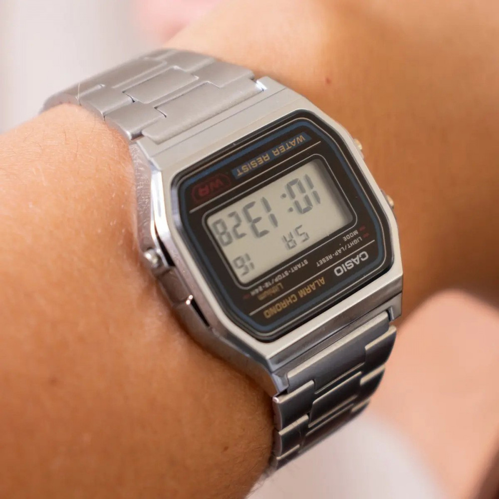 Relógio Casio Digital Vintage Unissex Prata Original