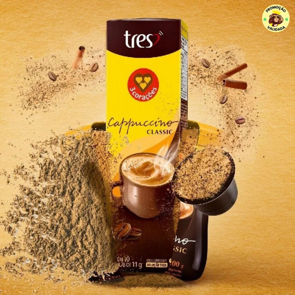 3 Corações Capsula de Cappuccino Classic