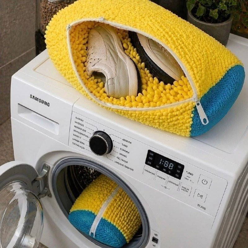 Kit com 2 Sacos Para Lavar Sapatos na Máquina De Lavar