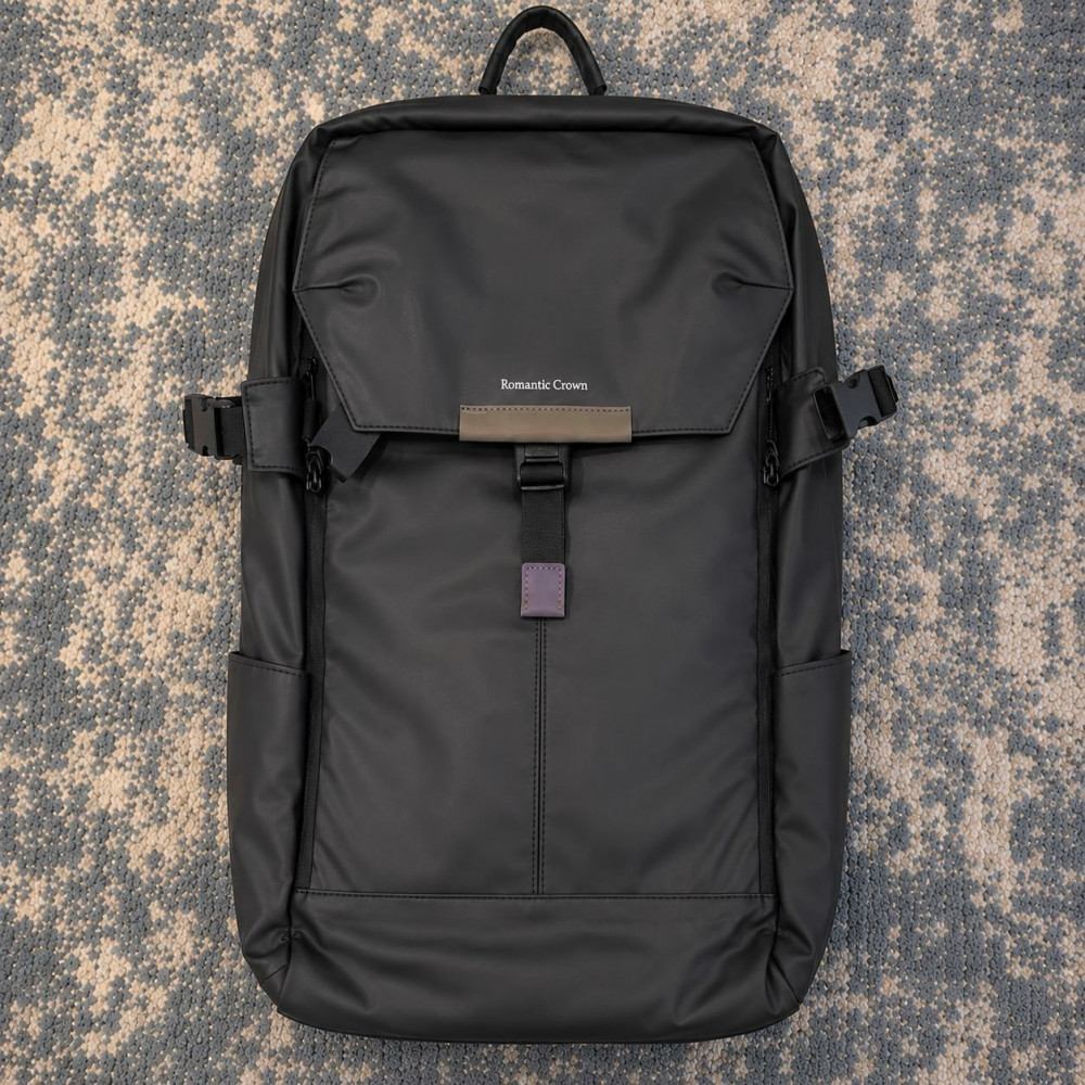 Mochila Notebook Impermeável Preto Couro