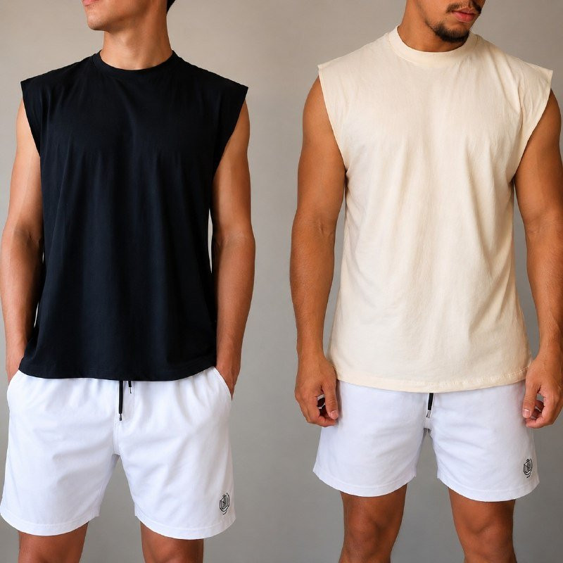 Kit com 3 Regata Oversized 100% Algodão