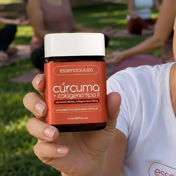 Cúrcuma 130mg + Colágeno II 45mg 60 Cáps