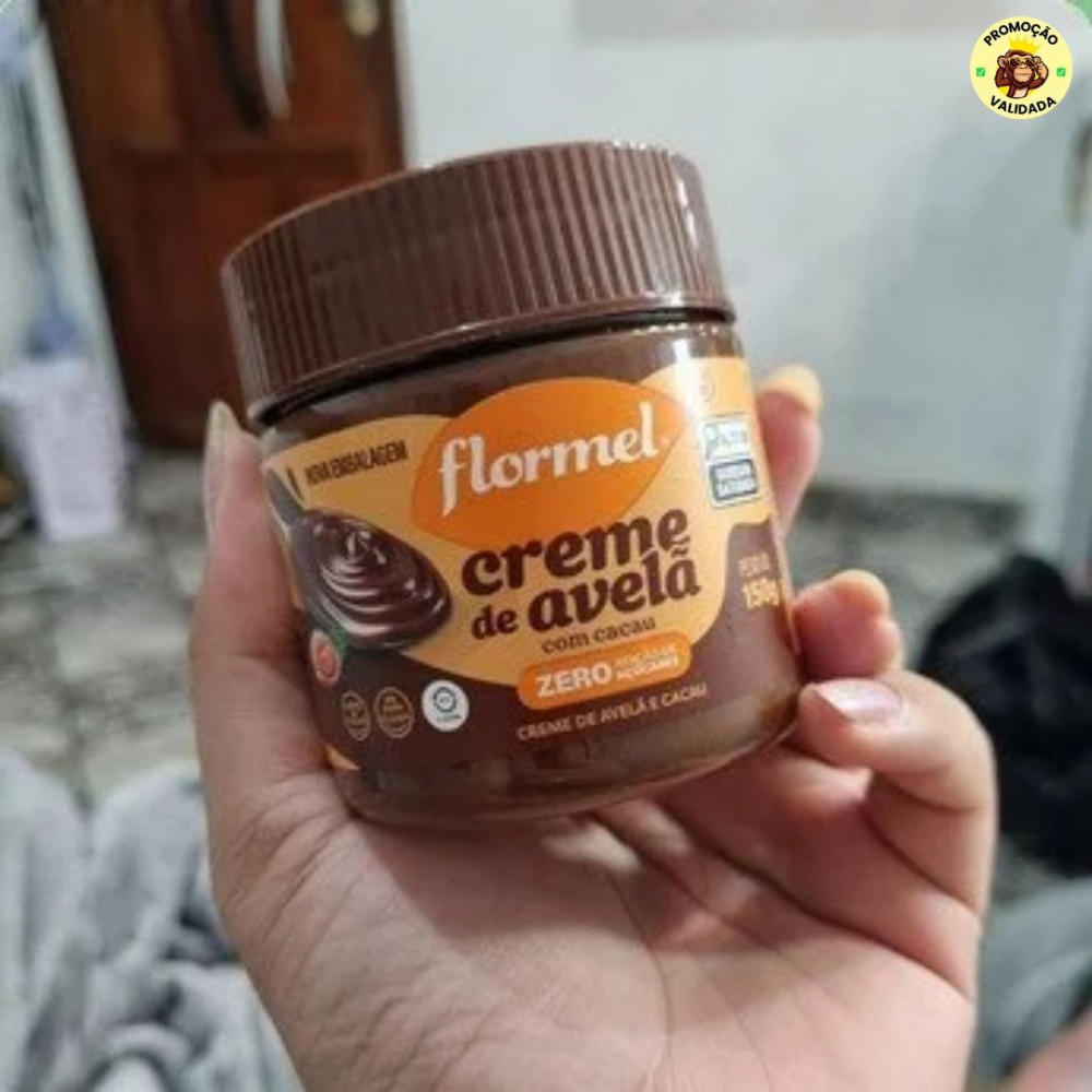 Creme de Avela com Cacau FLORMEL Zero Açúcar - 150 Gramas