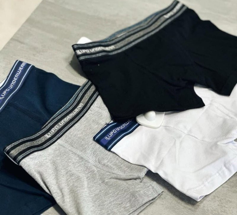 Kit com 10 Cuecas Boxer Lupo Algodão