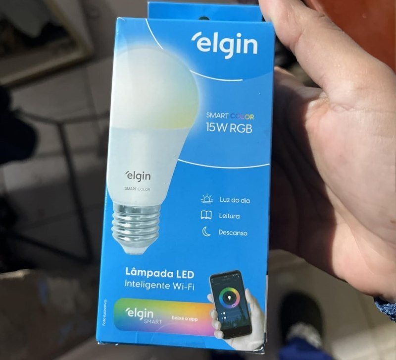 Lâmpada Inteligente Mais Potente 15W Smart Color RGB Elgin