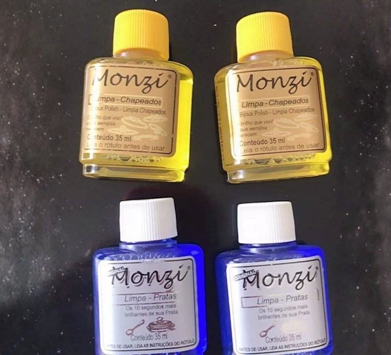 Limpa Pratas, Folheado ou Joias - Monzi 35ml
