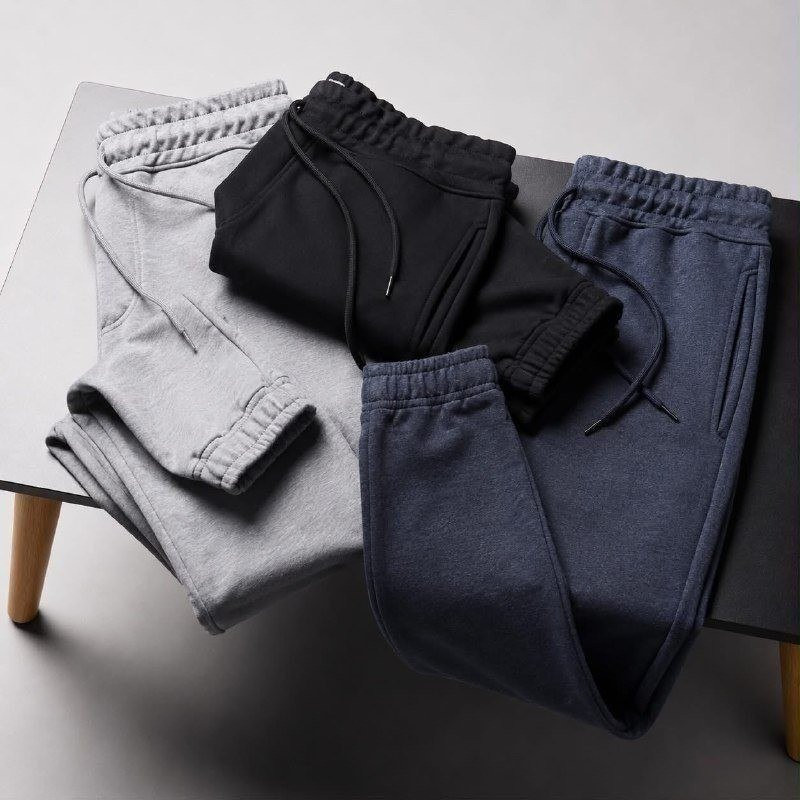 Kit com 3 Calças Moletom Slim Jogger