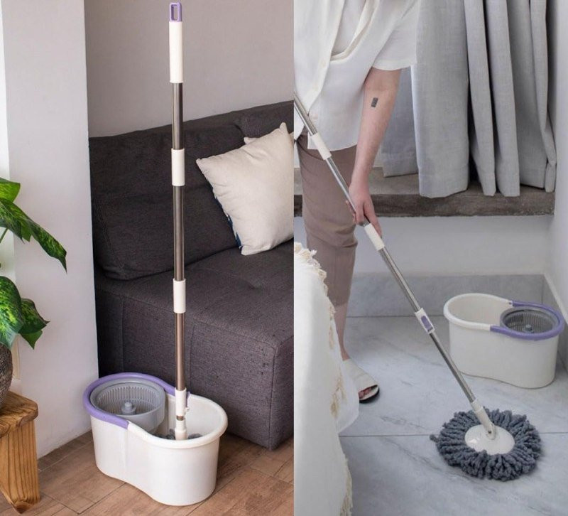 🧼 Mop com Balde e Esfregão Simplo Giro Fit