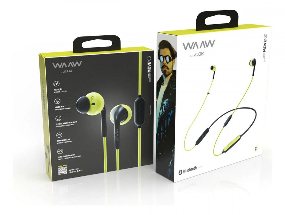 Fone De Ouvido Bluetooth Waaw By Alok Move 100ebs