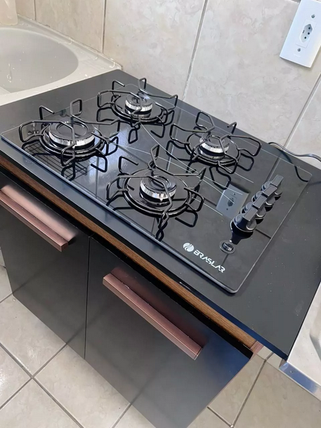 Cooktop Braslar Pop Gás 4 Bocas Bivolt