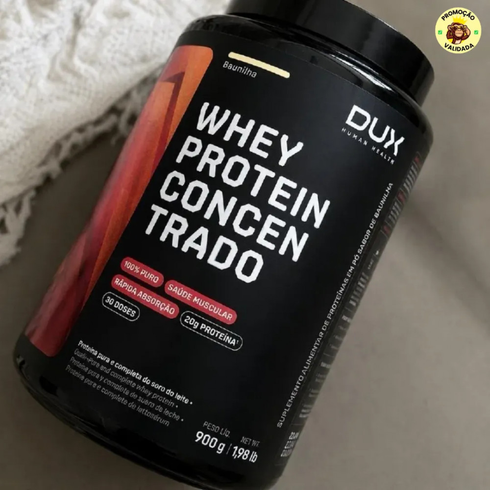 Whey Dux Concentrado 900g Pao de Mel
