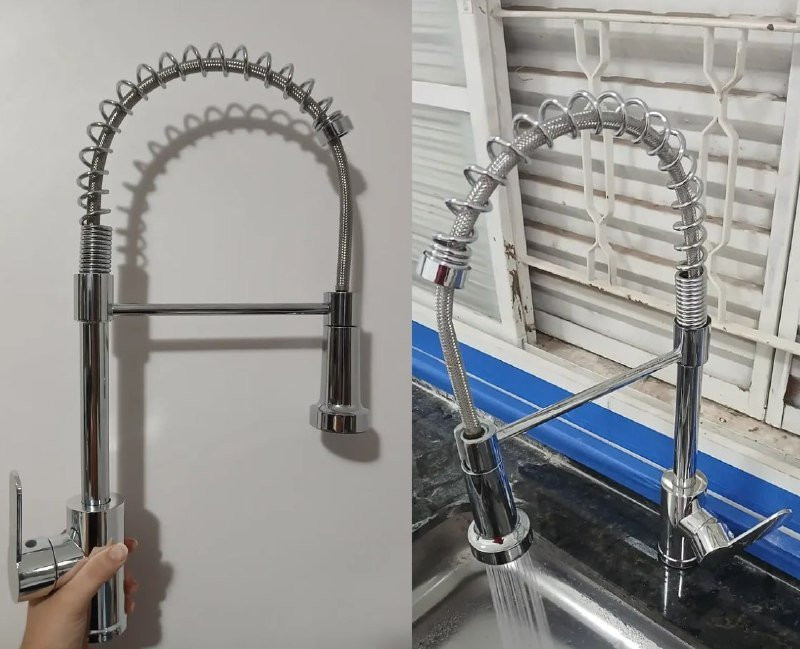 Torneira Cozinha Gourmet Flexível Monocomando