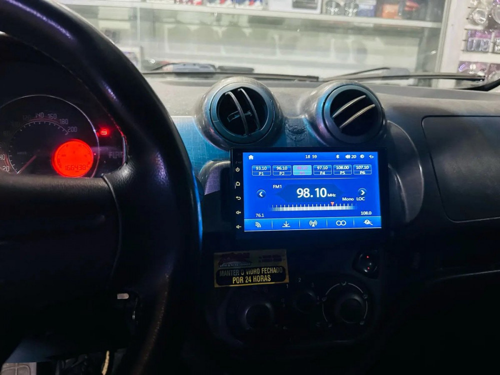 Central Multimídia 1 Din Carplay 7'' Cam Ré