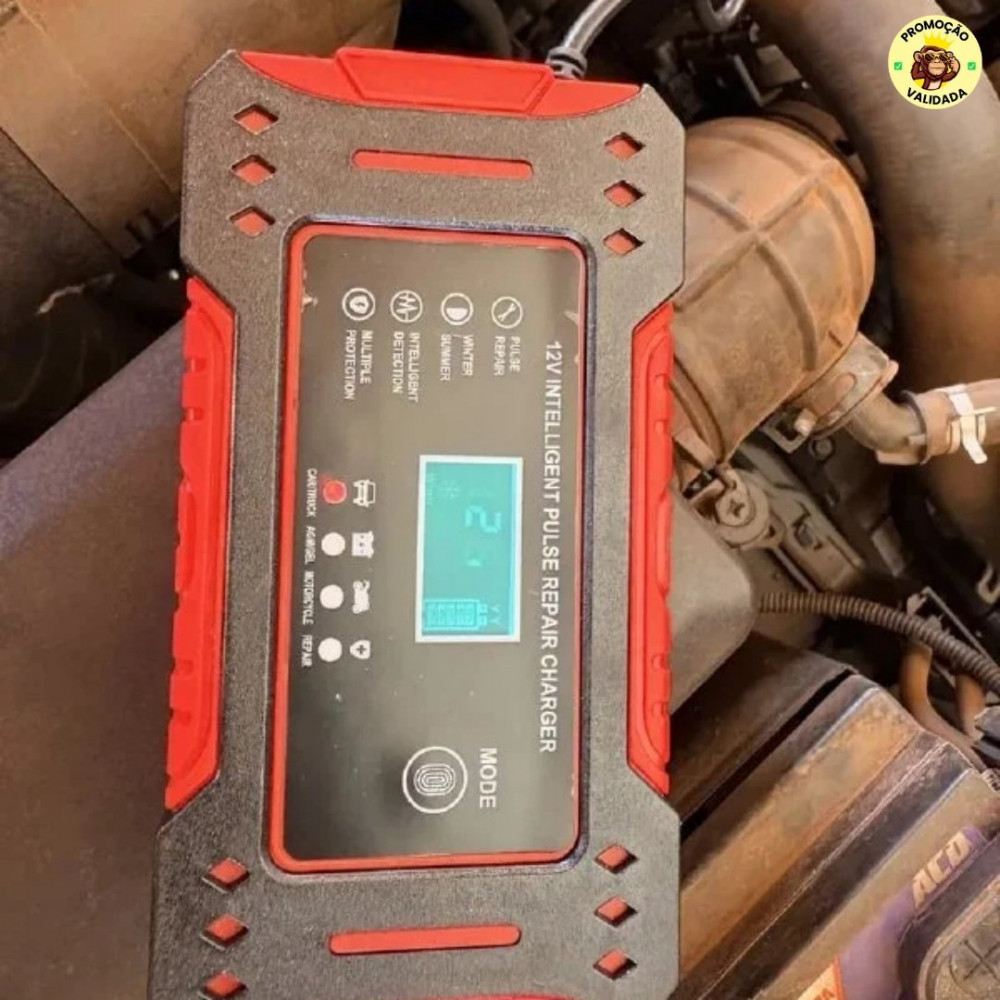 Carregador Inteligente De Bateria Automotiva 12v