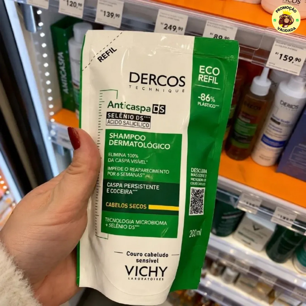 Refil Shampoo Anticaspa Dercos 200g