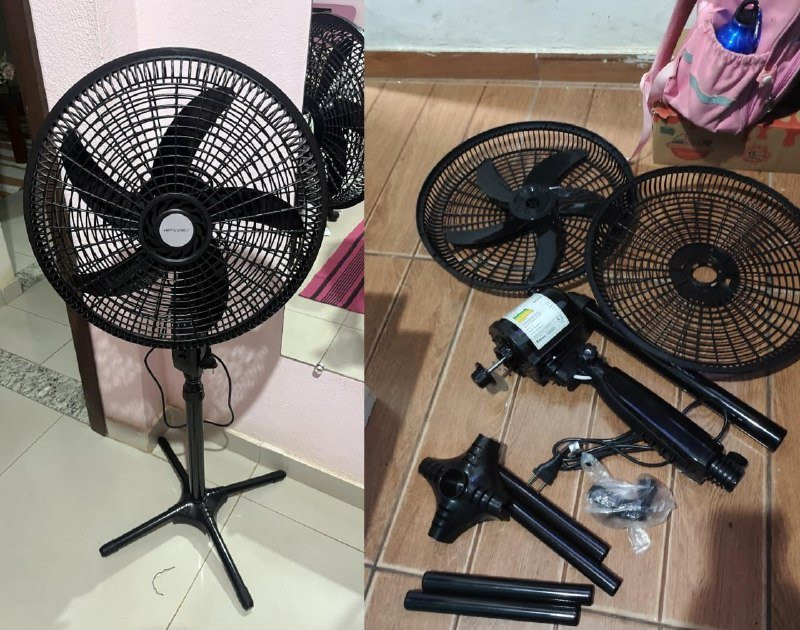 Ventilador de Coluna 5 Hélices e 43cm 110v - HEPTA WORLD
