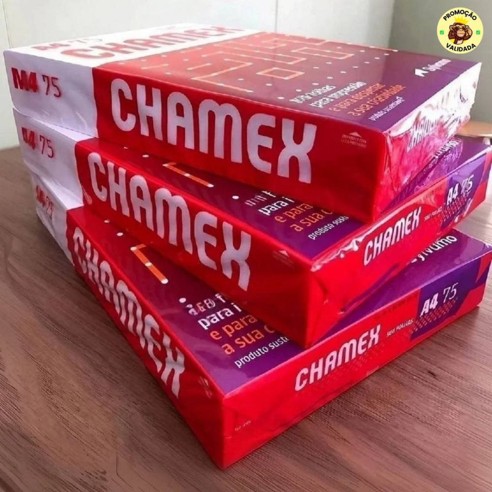 Papel Sulfite Chamex A4 75 Gramas