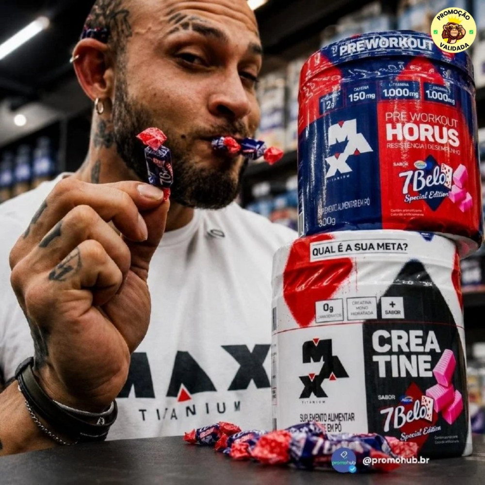 Kit Pré Treino Hórus + Creatina 7 Belo