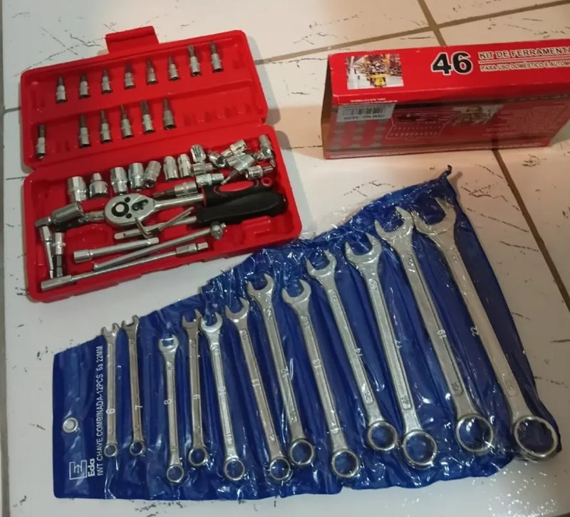 Kit Jogo De Ferramentas Completo + Maleta Hexon
