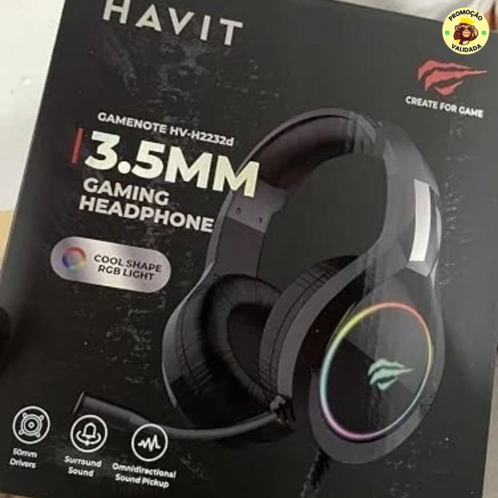 Havit Headphone Fone de Ouvido H2232d