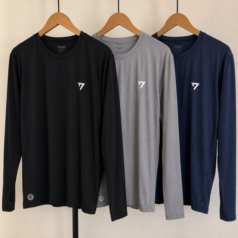 Kit 3 Camisetas Térmicas Masculinas UV50