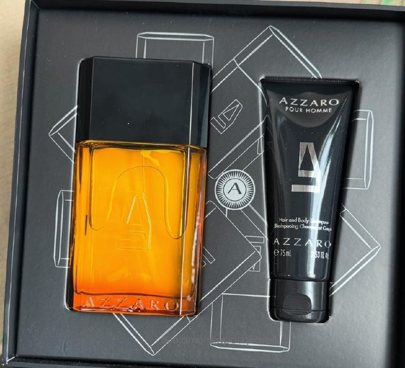 Kit Azzaro Pour Homme: EDT 100mL e Gel de Banho 75 mL