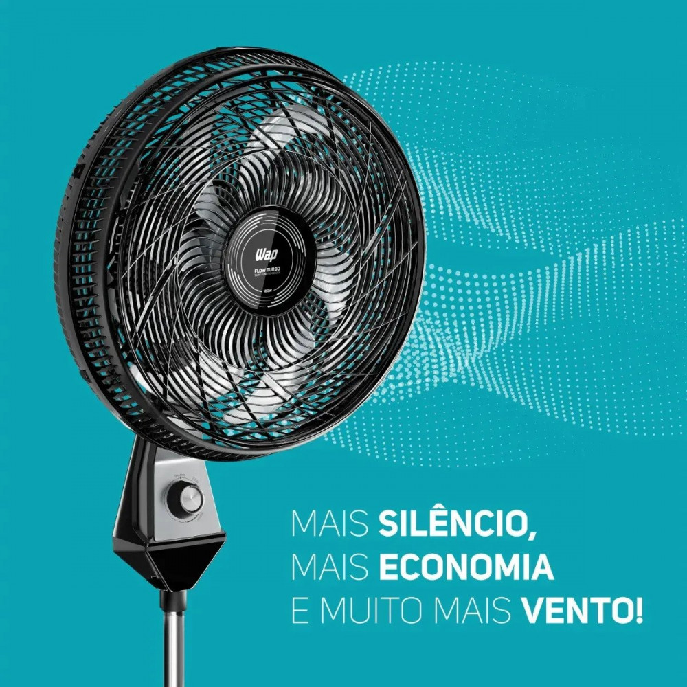 Wap Flow Turbo Coluna de pé 50cm Preto