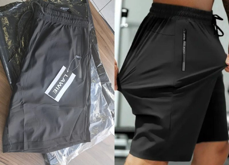 Bermuda Esportiva Slim Fit com Elastano