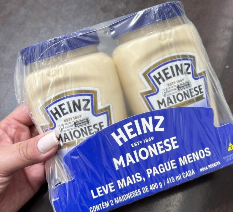 Heinz Pack Maionese Tradicional 400g - 2 unidades