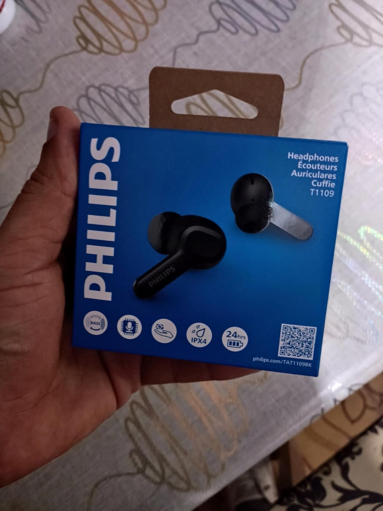 Philips Fone de Ouvido Sem Fio TWS TAT1109BK