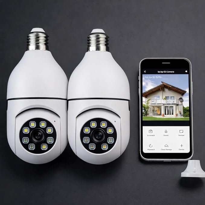 Kit 2 Câmeras de Segurança IP WiFi 1080p