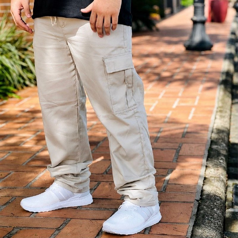 Calça Jogger Cargo Sarja (3 cores)