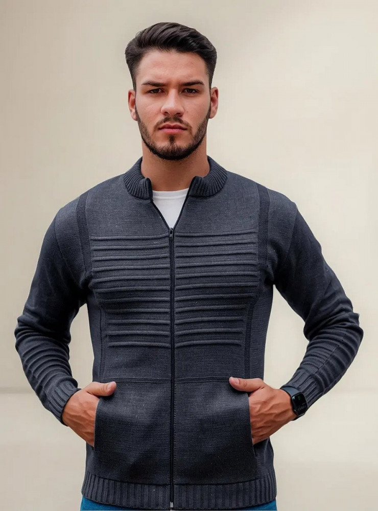 Jaqueta Masculina Blusa De Frio Zíper e Bolso