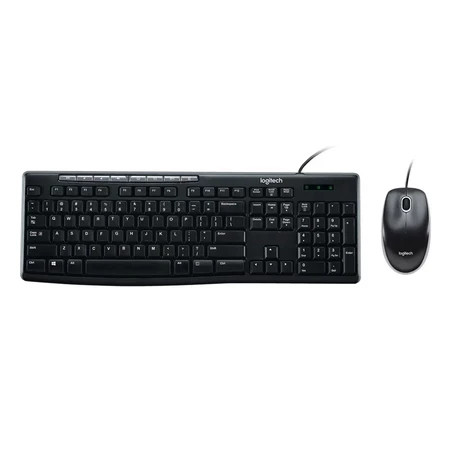 Kit Teclado e Mouse Logitech MK200 ABNT2