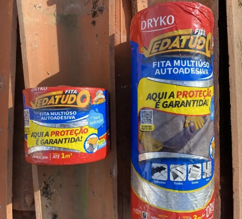 Fita Asfáltica Auto Adesiva Aluminizada 30 Cm X 10 M