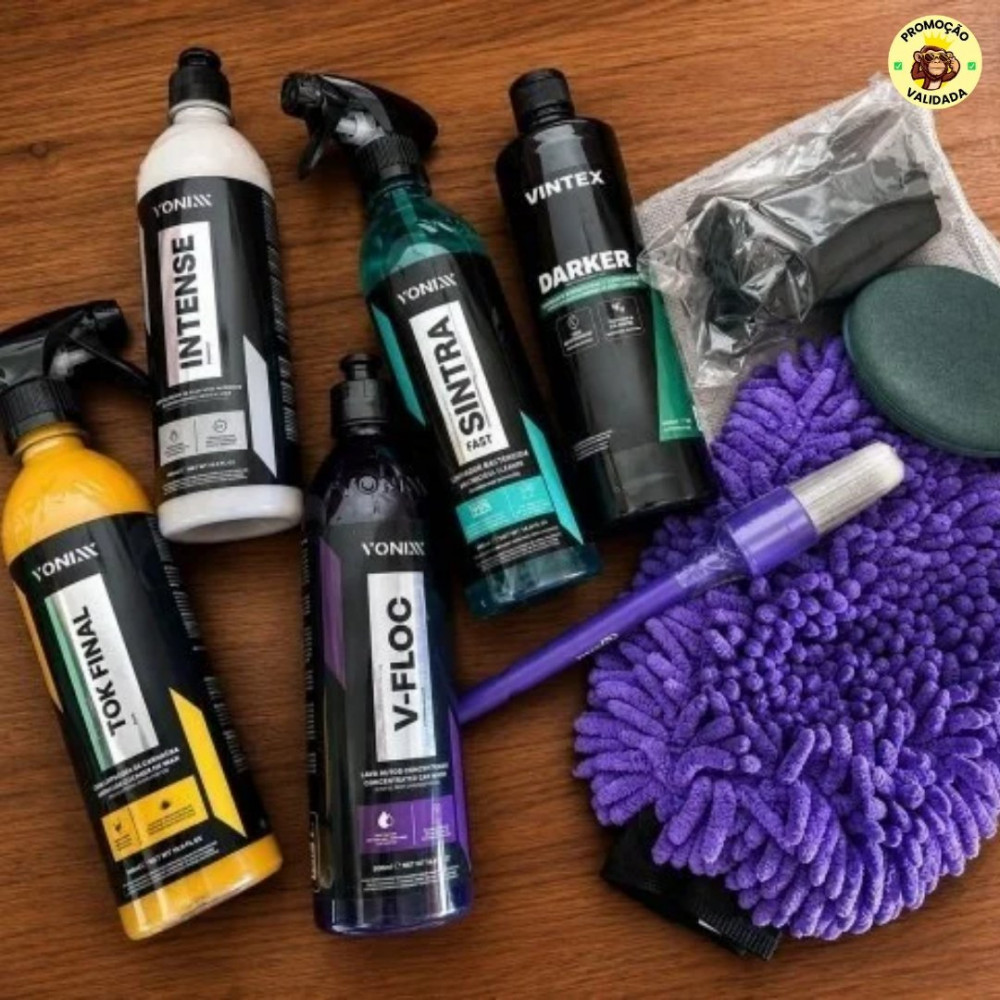 Kit Lavagem Shampoo Cera Tok Final Intense Sintra Fast Vonix