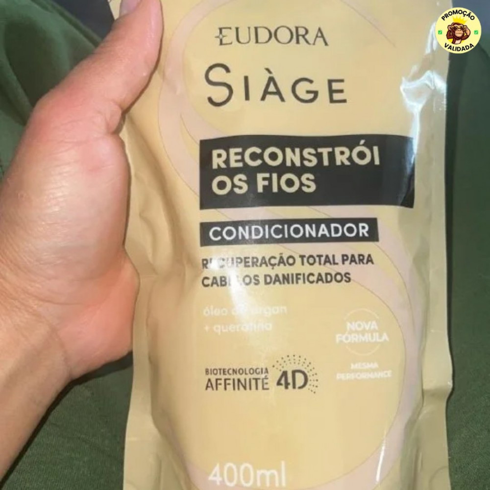Eudora Siàge Condicionador Reconstrói os Fios 400ml