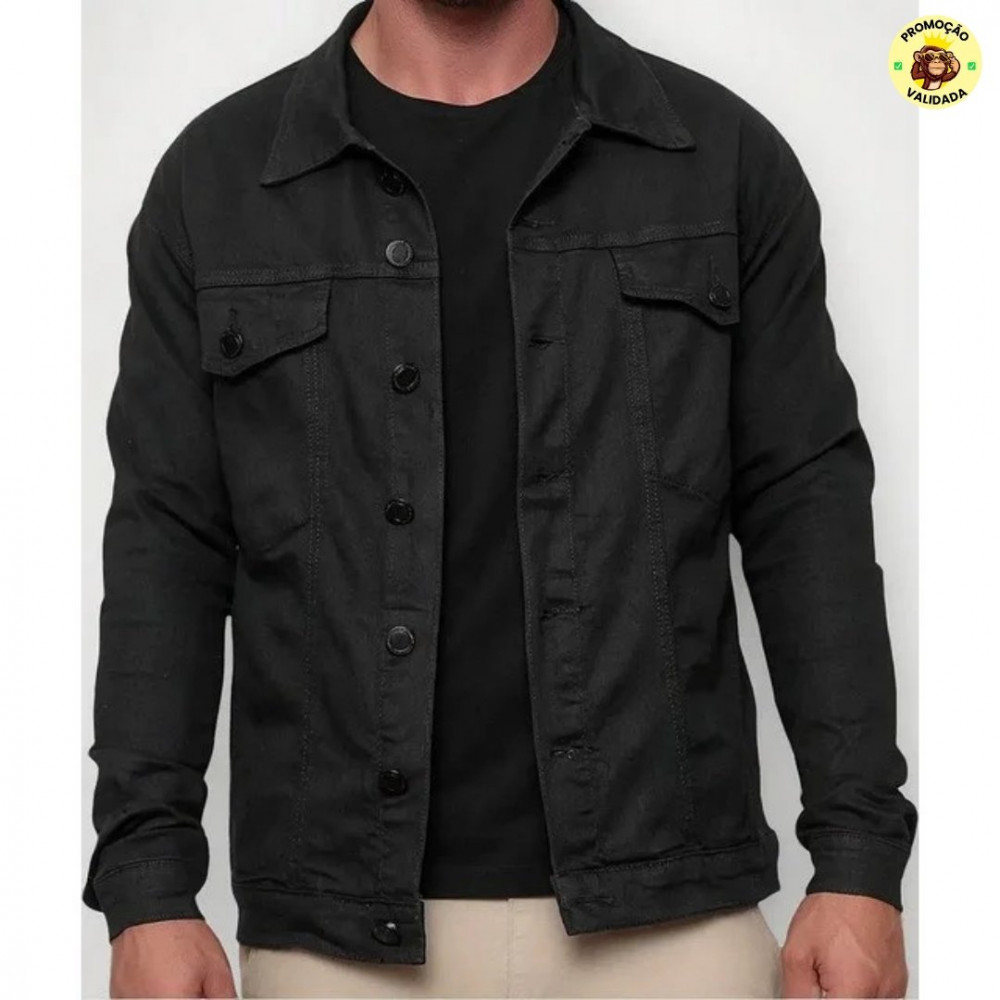 Jaqueta Masculina Sarja Jeans Slim
