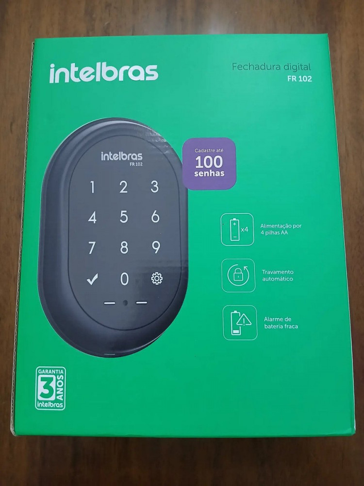 Fechadura Digital Sobrepor FR102 Preto