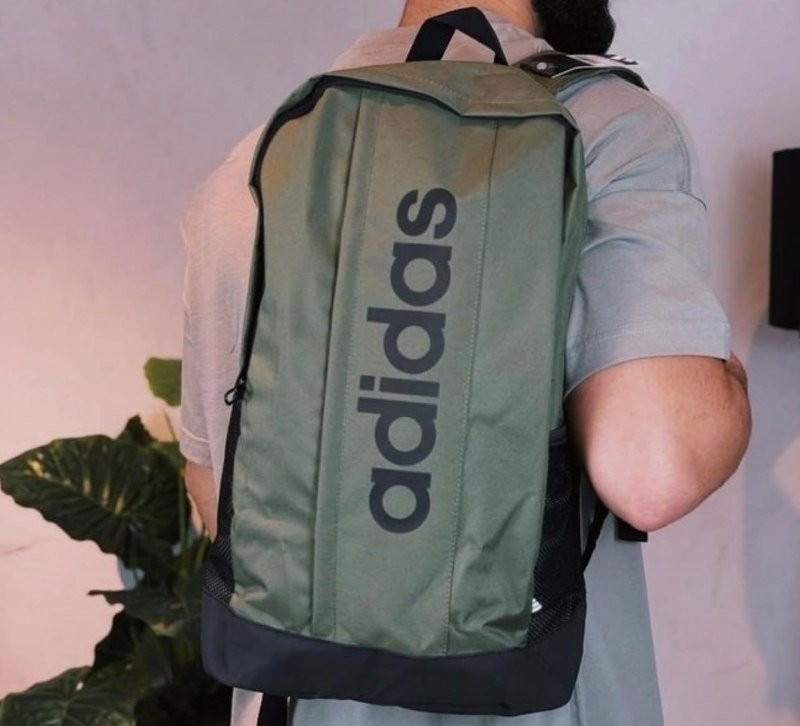 Mochila Linear Olive Strata Black adidas