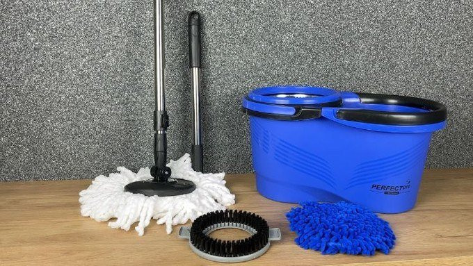 Mop Perfect Pro 360 Giratório Balde Inox 16L