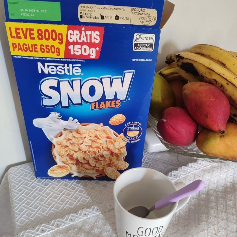 ❄️ Snow Flakes Cereal Matinal Tradicional Leve 620G