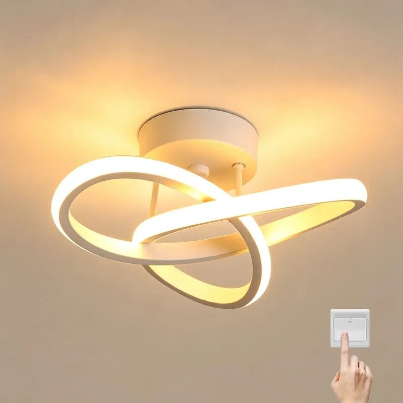 Luminária de Teto LED Moderna para Quarto e Sala