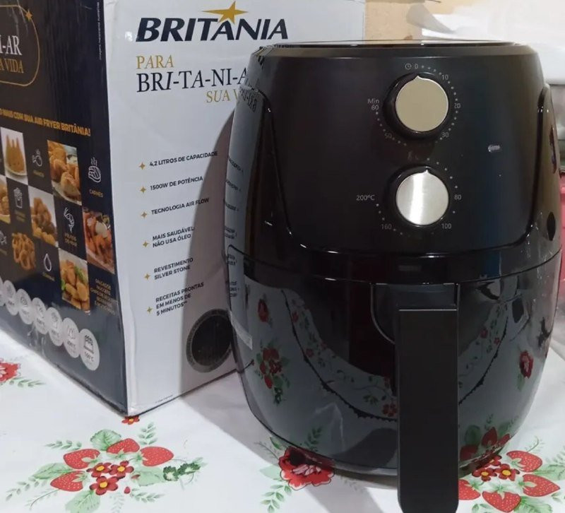 Air Fryer Britânia 4,2L Silverstone 1500W 127V