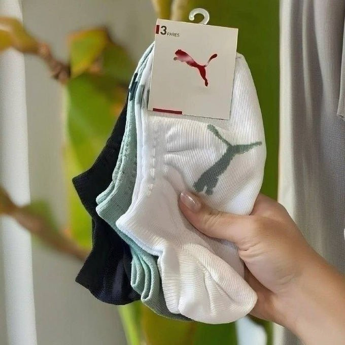 Kit com 9 Pares de Meias Puma Sapatilha Soquete Invisível