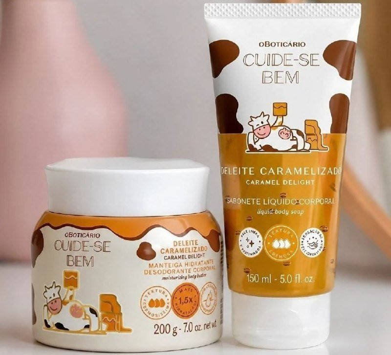 Combo Cuide-se Bem Deleite Caramelizado: Manteiga Corporal