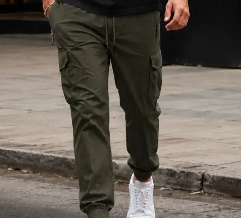 Calça Jogger Cargo Poliamida Com Elastano