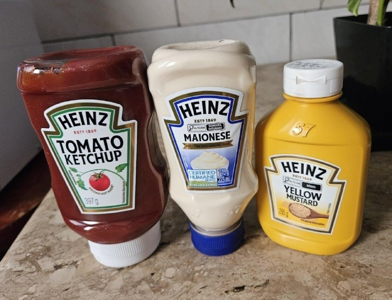 Heinz Pack Hamburguer Ketchup 397g + Maionese 215g + Mostarda 255g