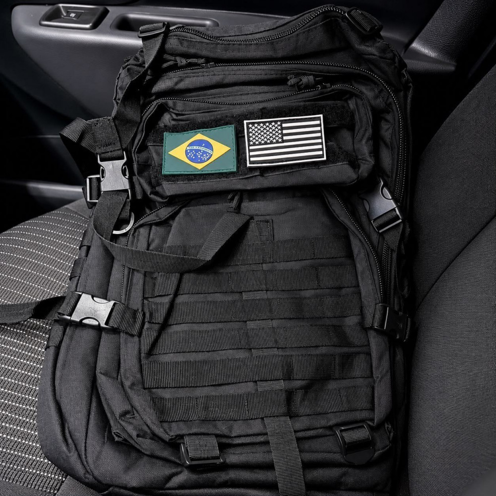 Mochila Tática Masculina Impermeável 50L Preto