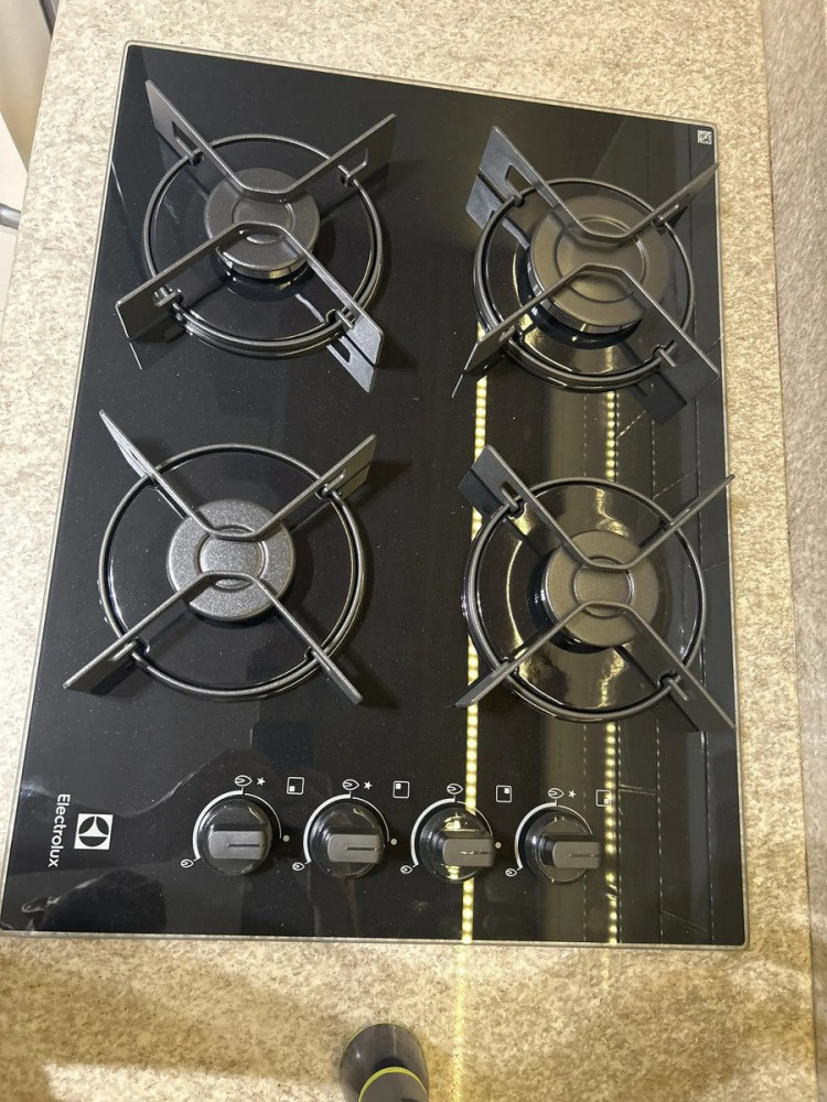 Cooktop 4 Bocas a Gás Electrolux Vidro Bivolt